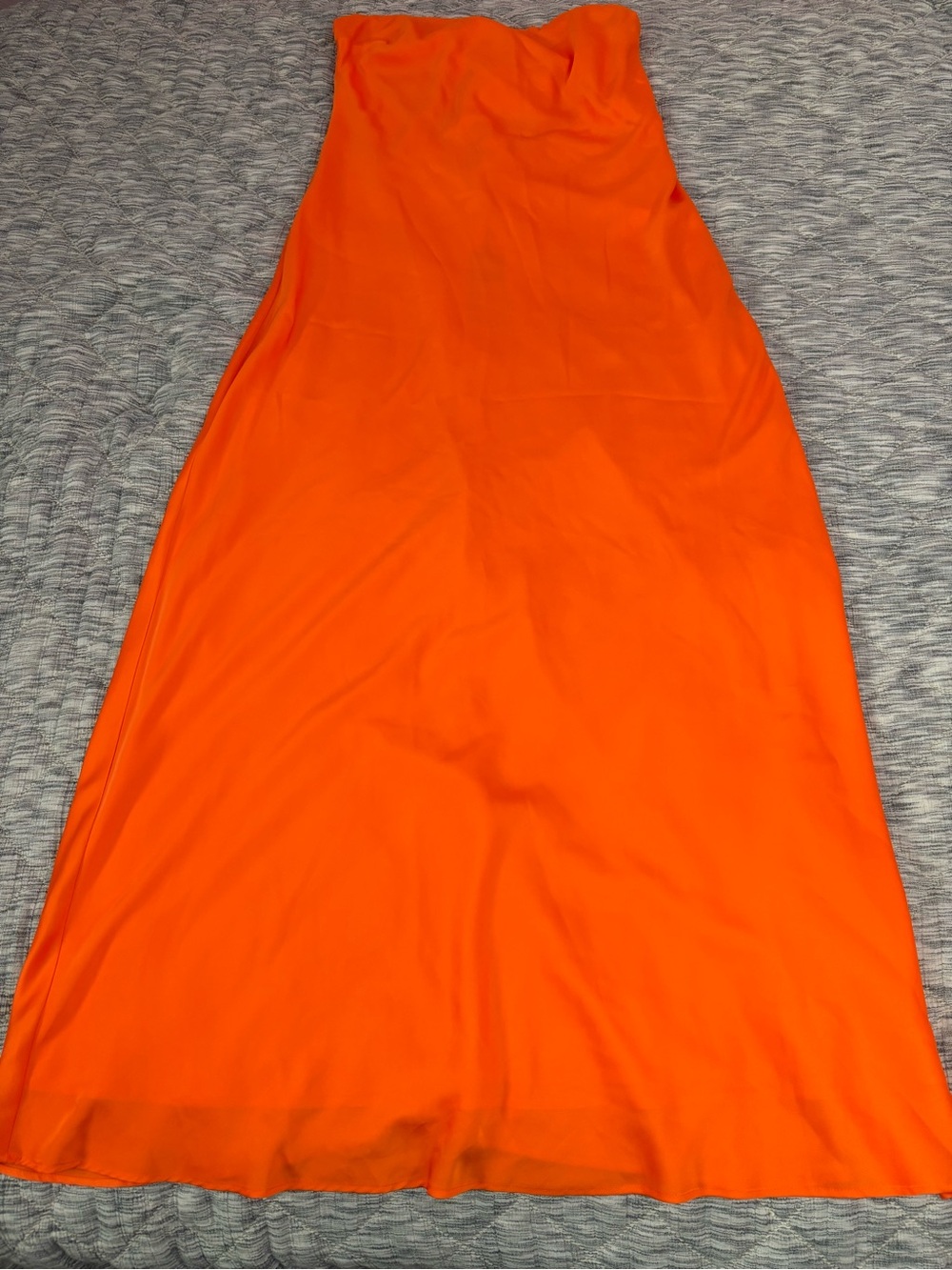 Gianni Bini Francesca Satin Dress In Mandarin Sz 12 NWT - - Picture 3 of 9